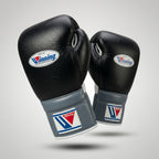 Winning Black & Grey Boxing Gloves – Velcro