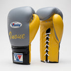 Winning x Naoya Inoue ‘Monster’ Boxing Gloves – Grey/Gold Lace-Up