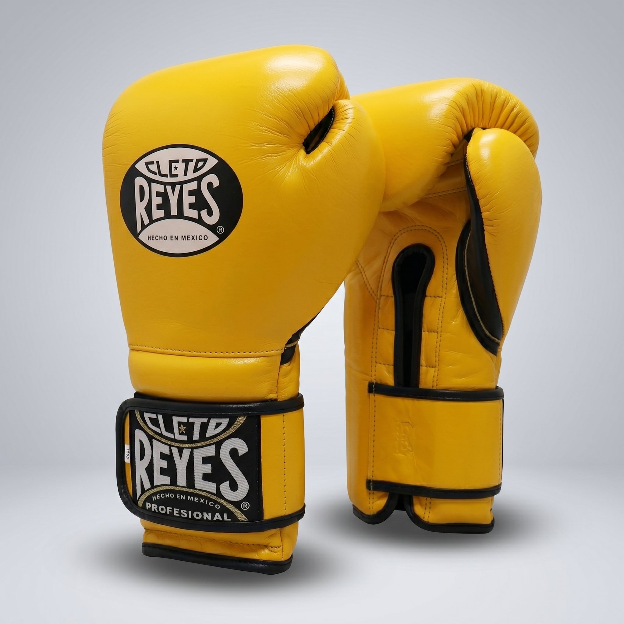 Cleto Reyes Boxing Gloves – Yellow Velcro (Profesional)