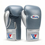Winning Boxing Gloves – Steel Blue/Silver Velcro