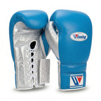 Winning Boxing Gloves – Royal Blue/Silver Lace-Up