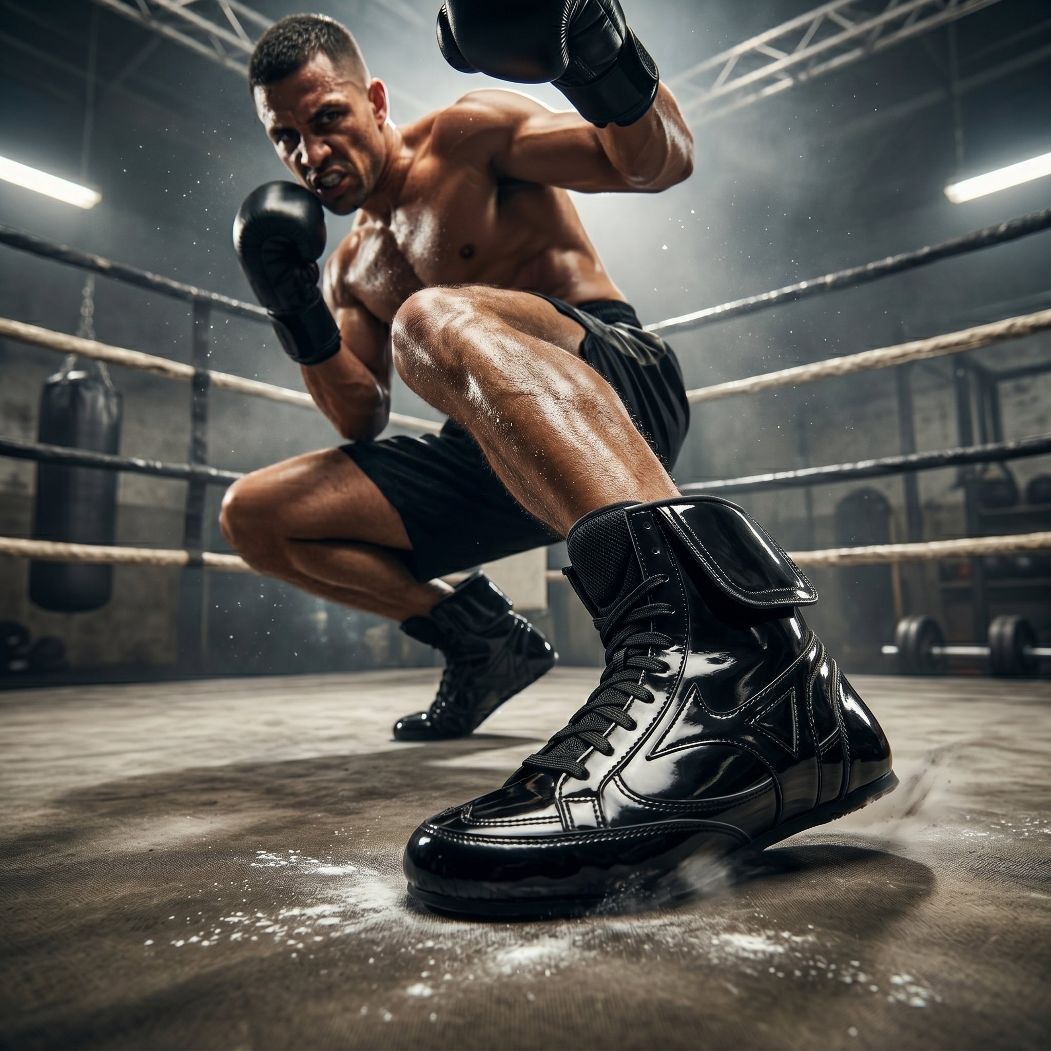 Elite Boxing Boot – Black Patent