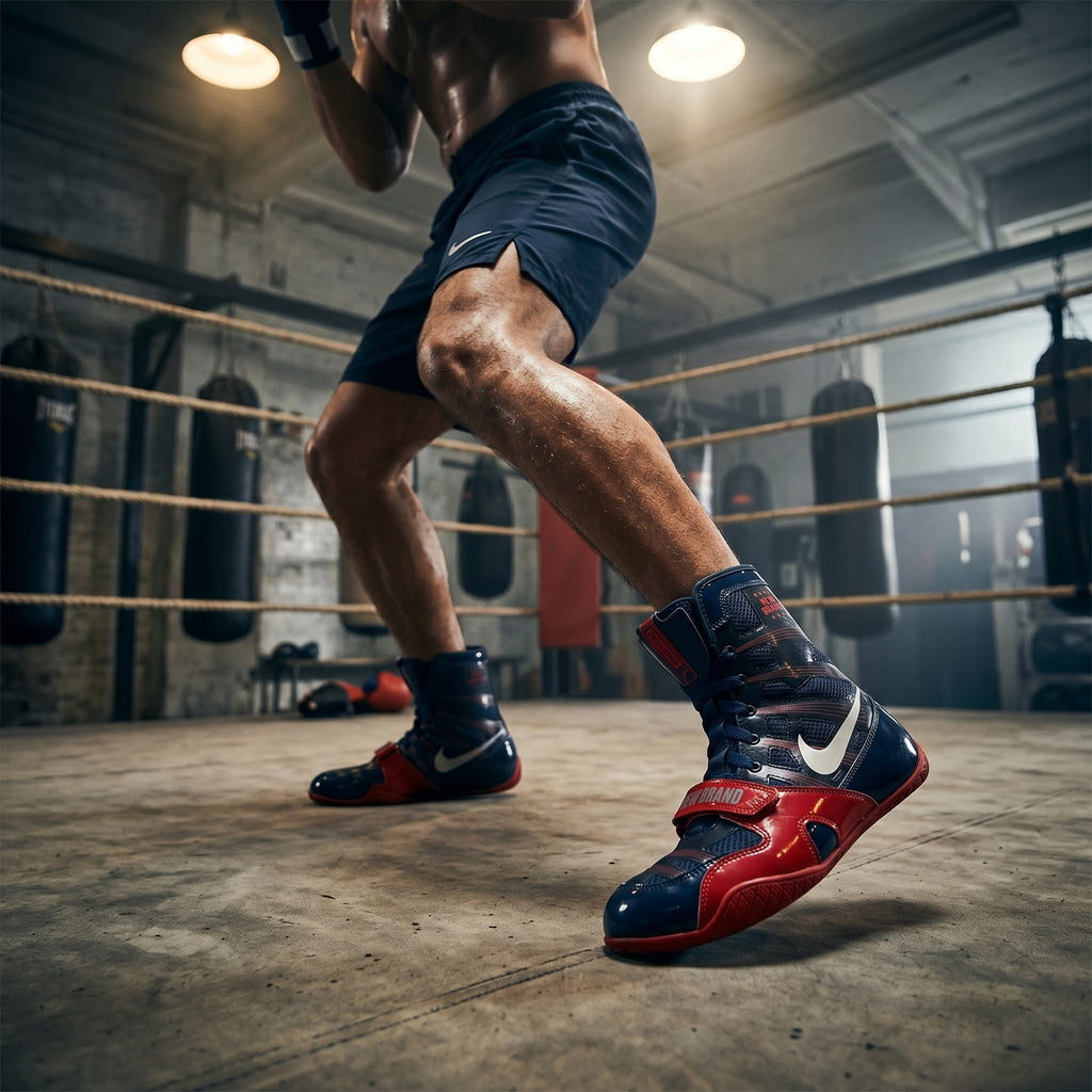 New Brand Pro Boxing Boot – Navy/Red