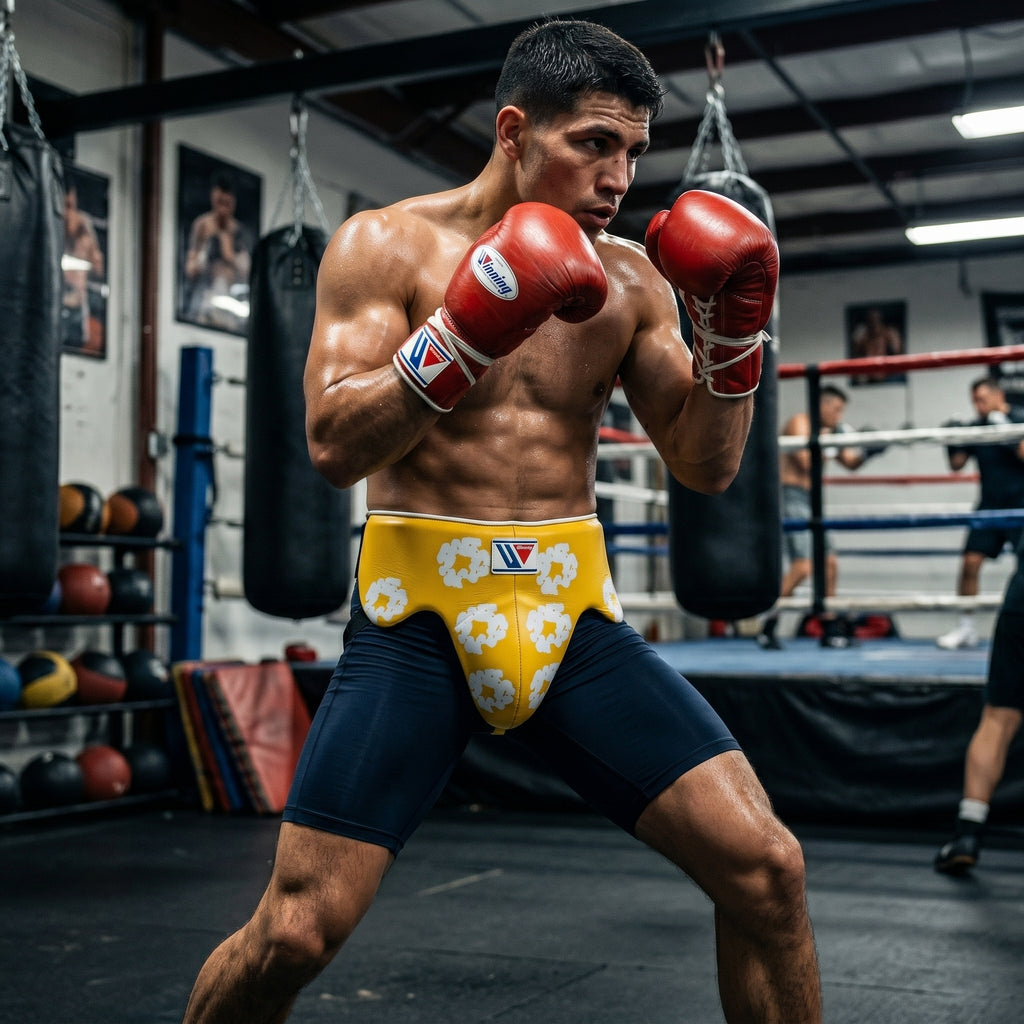 Winning Premium Groin Guard – Yellow Floral