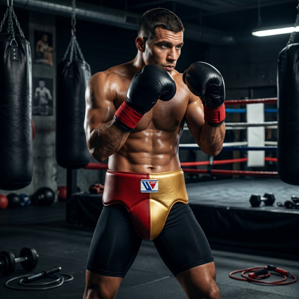 Winning Pro Groin Guard – Red & Gold