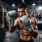 Winning x Tedshe Boxing Gloves – Grey Lace-Up (Custom Edition)