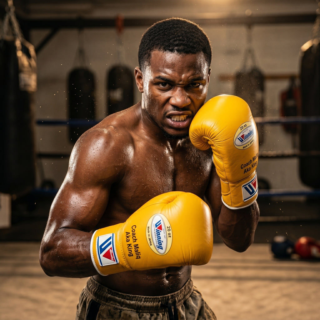 Winning Boxing Gloves – Yellow  With Personalised Name