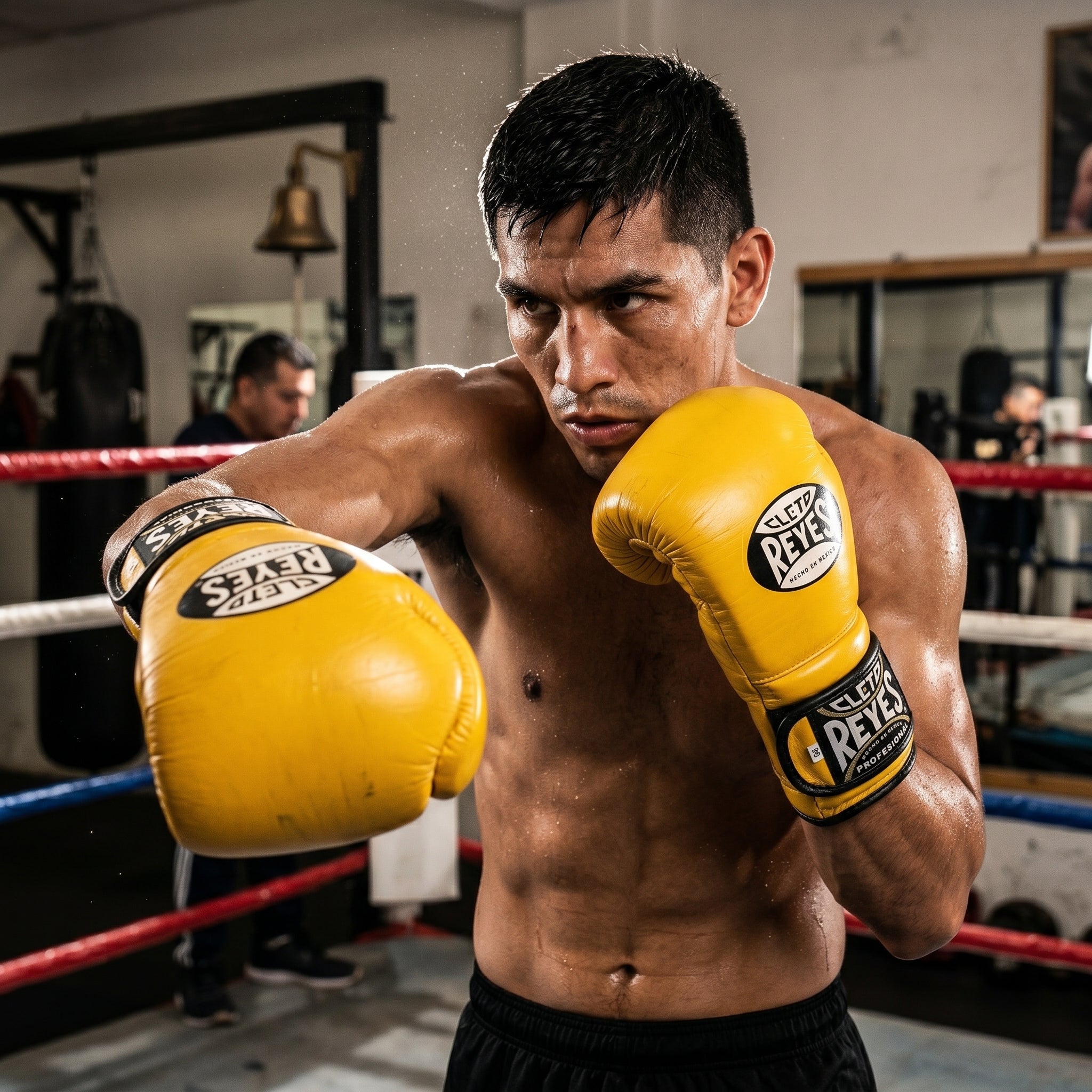 Cleto Reyes Boxing Gloves – Yellow Velcro (Profesional)