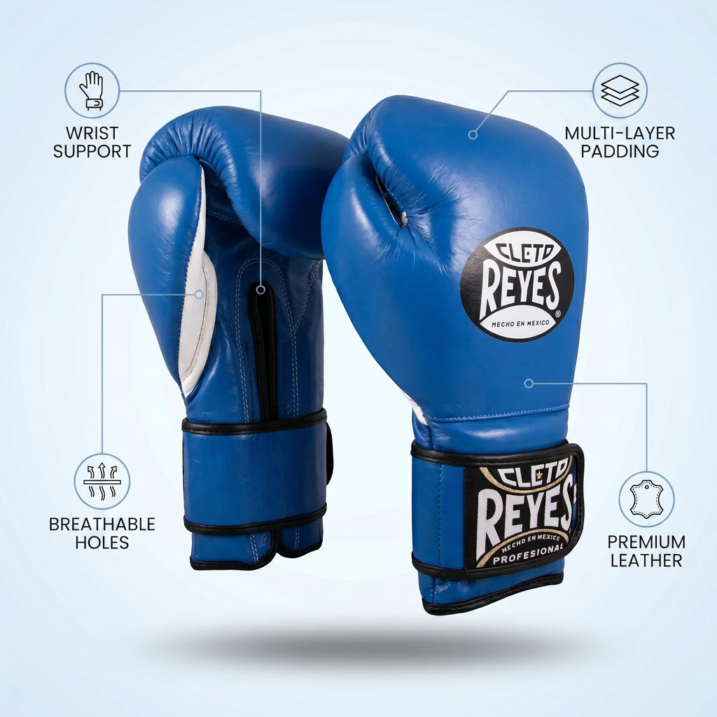 Cleto Reyes Professional Boxing Gloves – Blue (Hecho en Mexico)