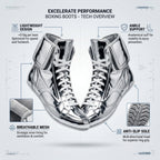 Excelerate Performance Boxing Boots – Silver