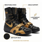 HyperKO Boxing Boot – Black/Gold