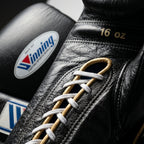 Winning Black Boxing Gloves – Lace-Up