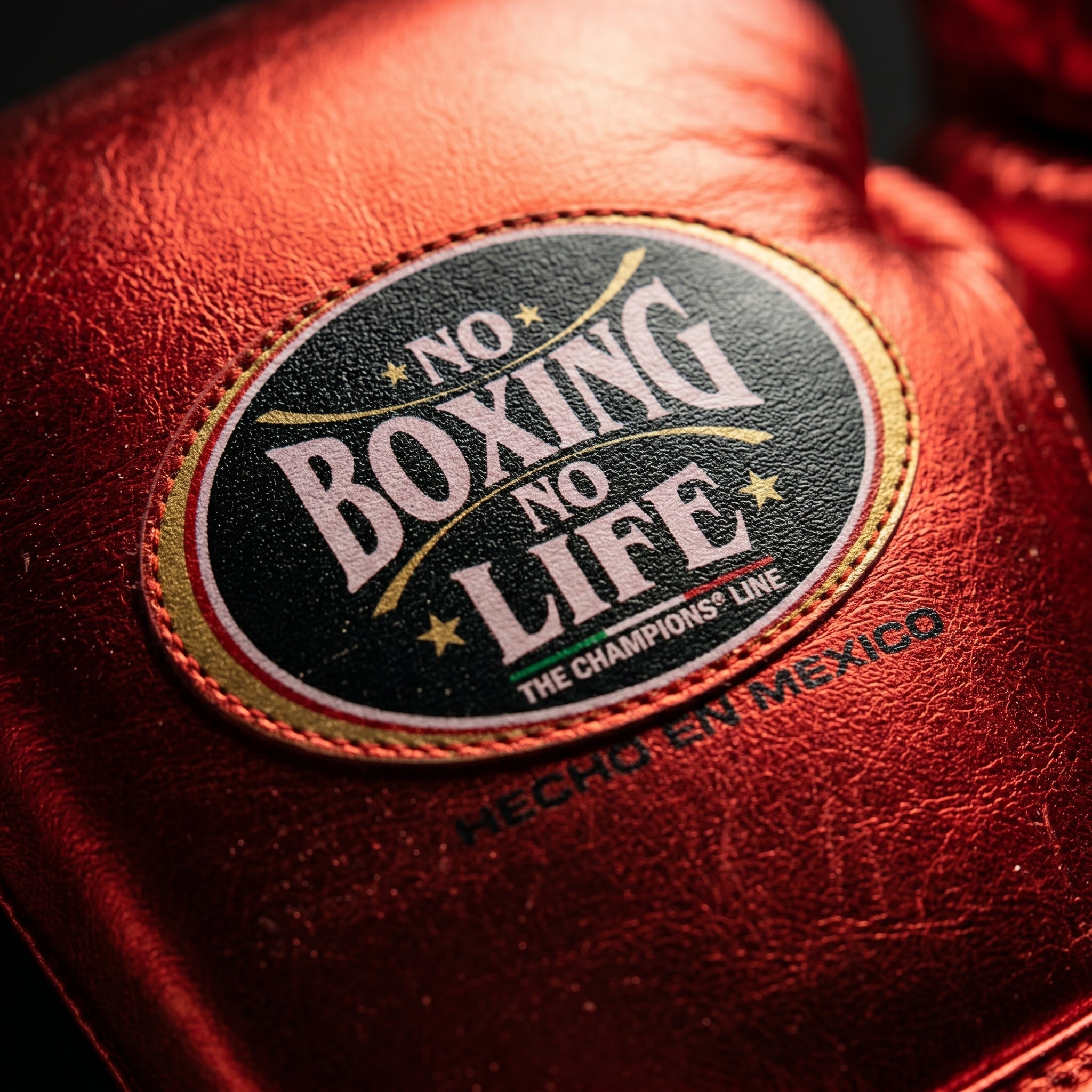 No Boxing No Life RTGX Championship Boxing Gloves – Metallic Red (Hecho en Mexico)