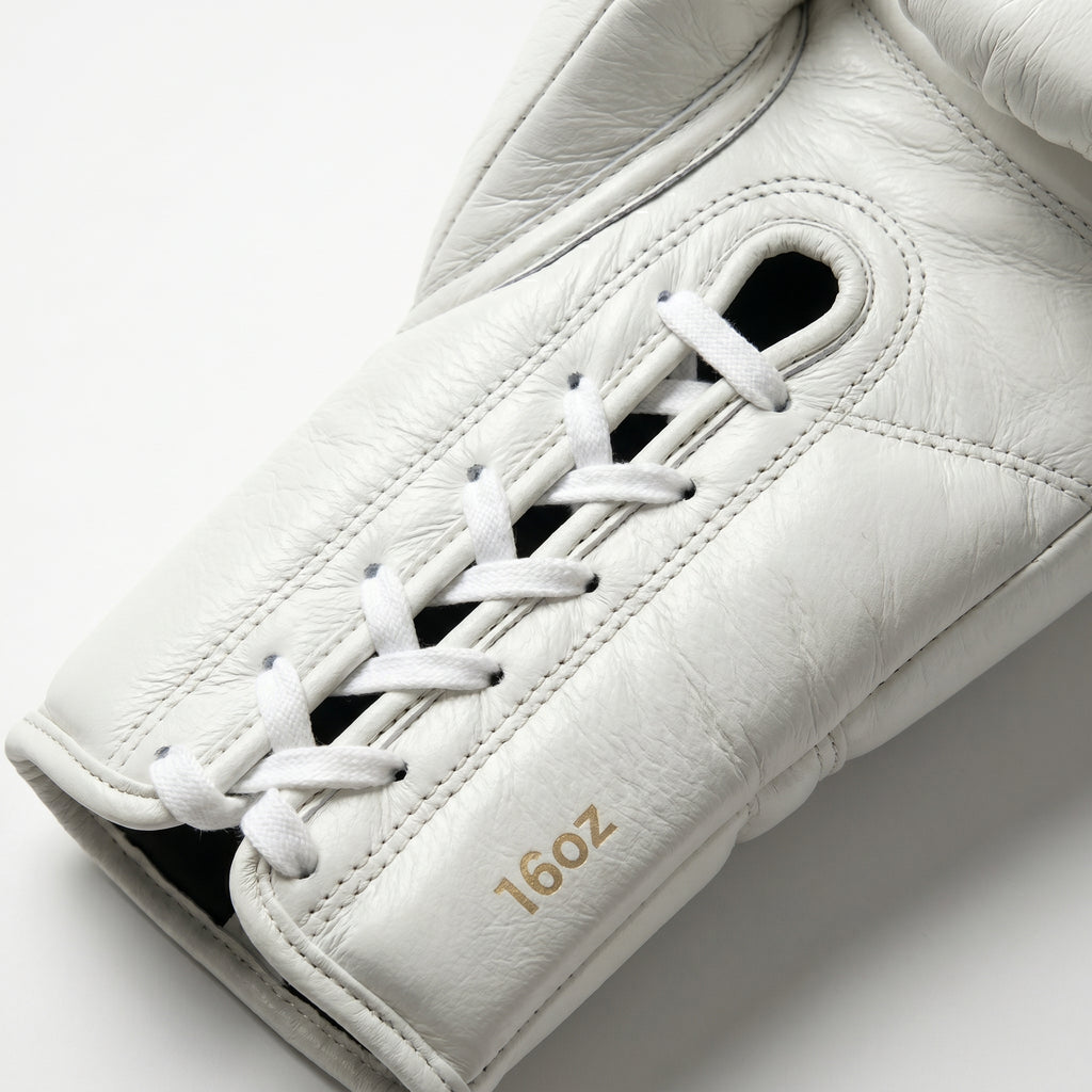 Champions Mafia Premium Leather Boxing Gloves – White