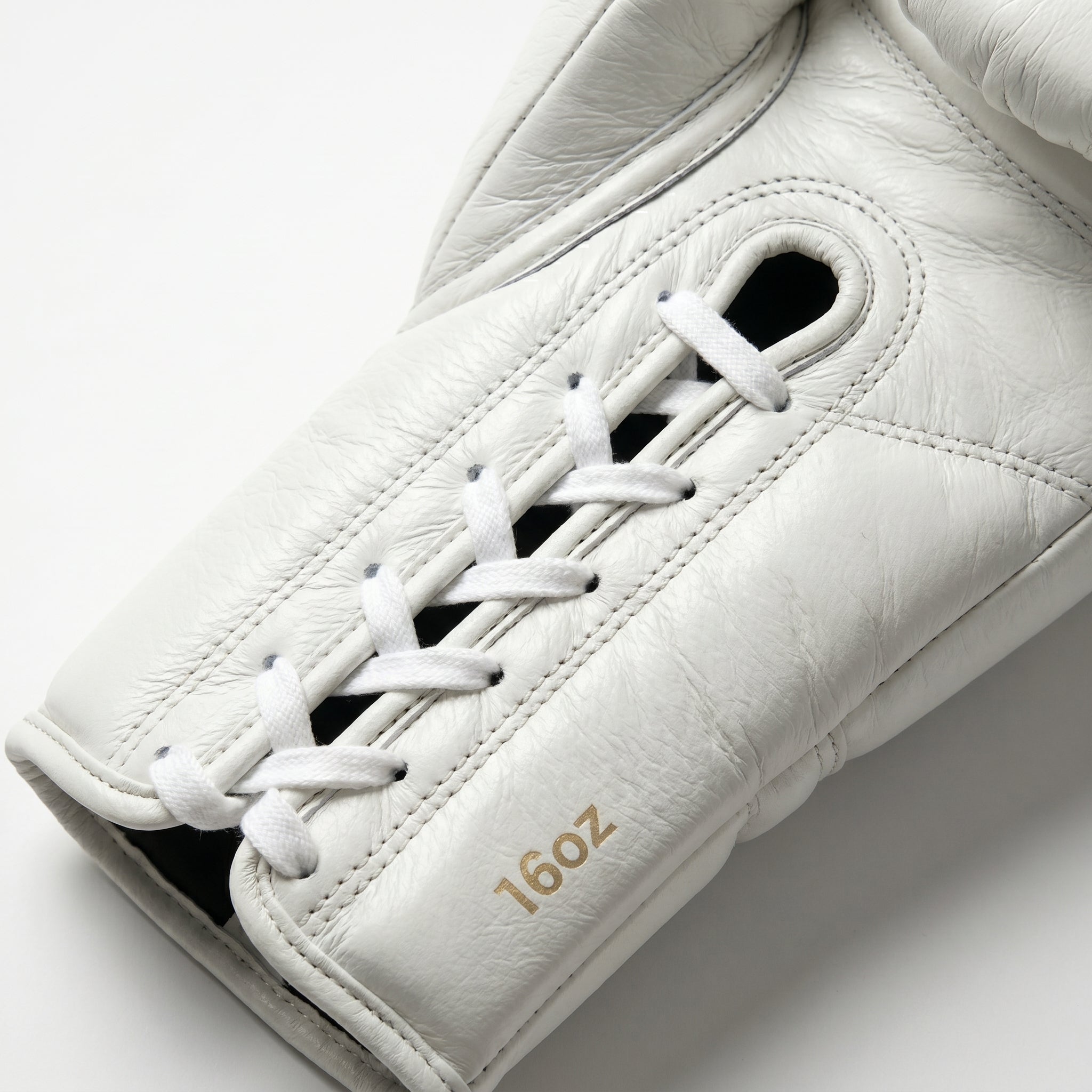 Champions Mafia Premium Leather Boxing Gloves – White