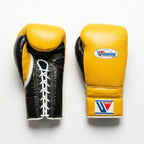Winning Boxing Gloves – Yellow/Black Lace-Up