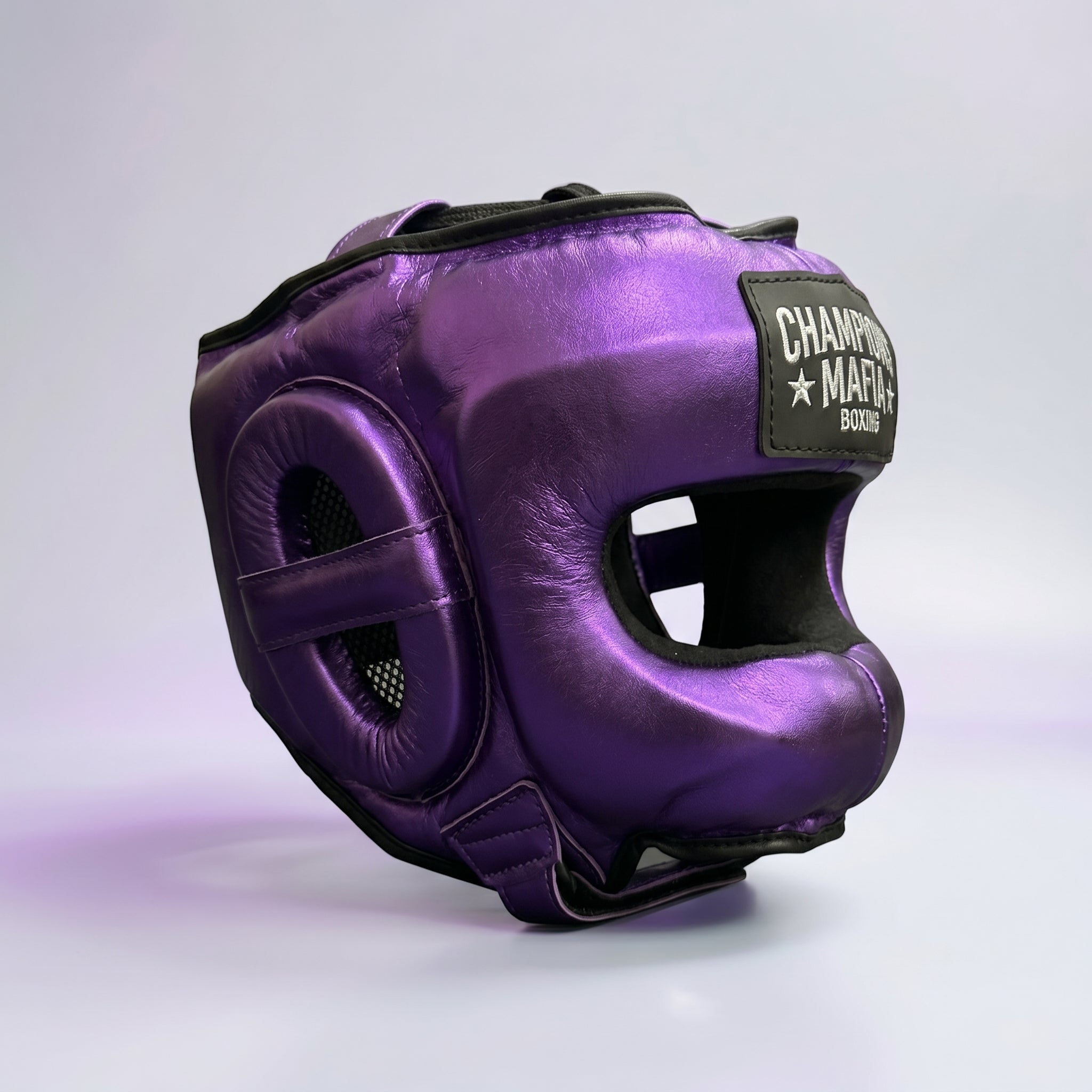Champions Mafia Boxing Head Guard – Purple Metallic