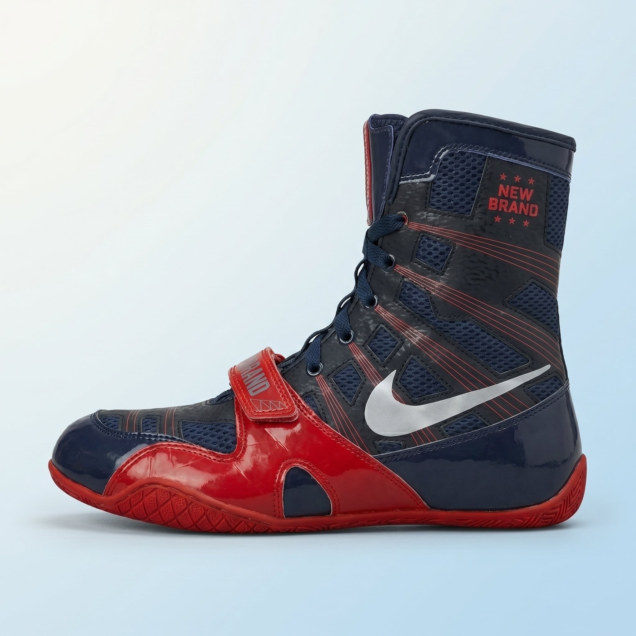 New Brand Pro Boxing Boot – Navy/Red