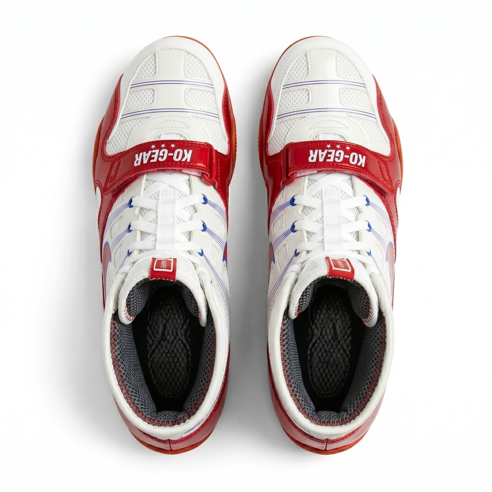 KO-Gear Pro 1.0 Boxing Shoe – White/Red