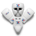 All White Handmade Boxing Sparring Kit – Winning Premium Quality | Personalise Your Name