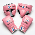 Baby Pink Handmade Boxing Sparring Kit – Winning Premium Quality | Personalise Your Name