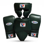 Dark Green Handmade Boxing Sparring Kit – Winning Premium Quality | Personalise Your Name