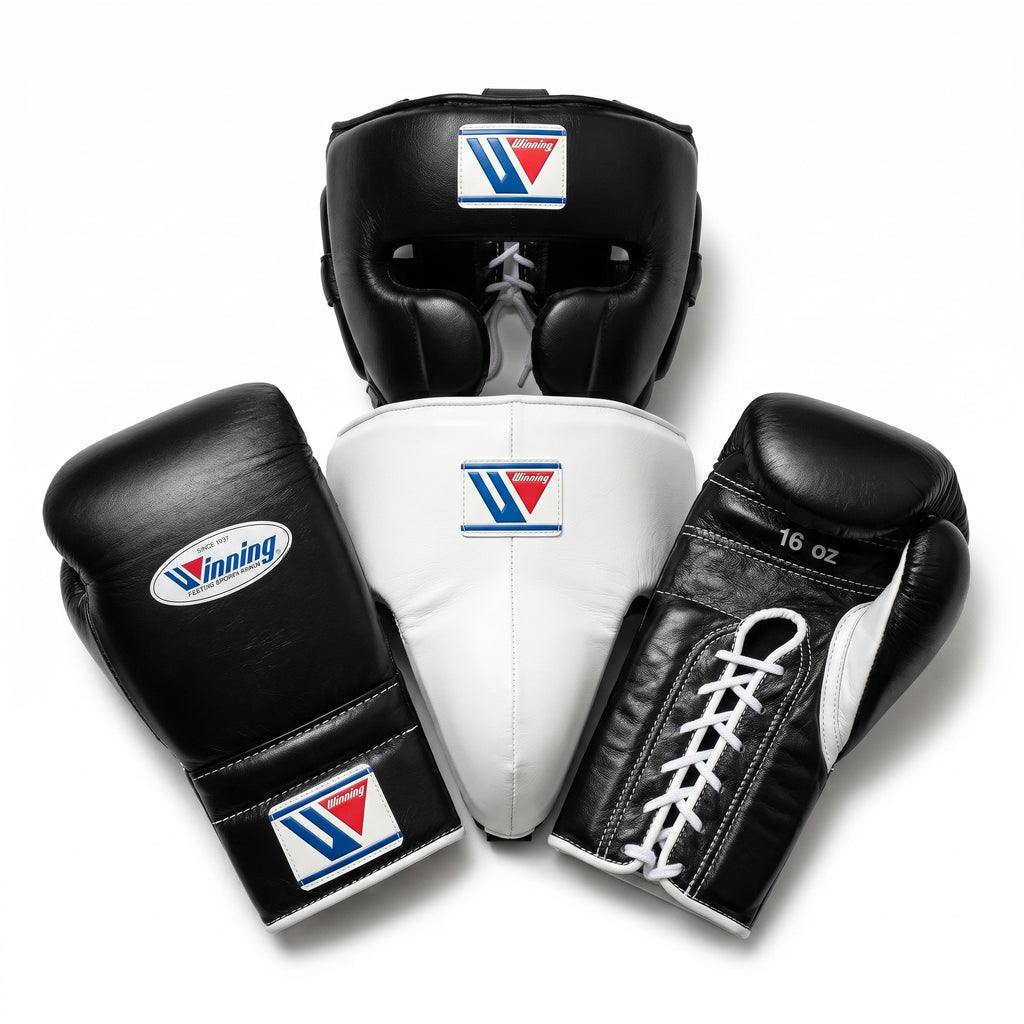 Black & White Handmade Boxing Sparring Kit – Winning Premium Quality