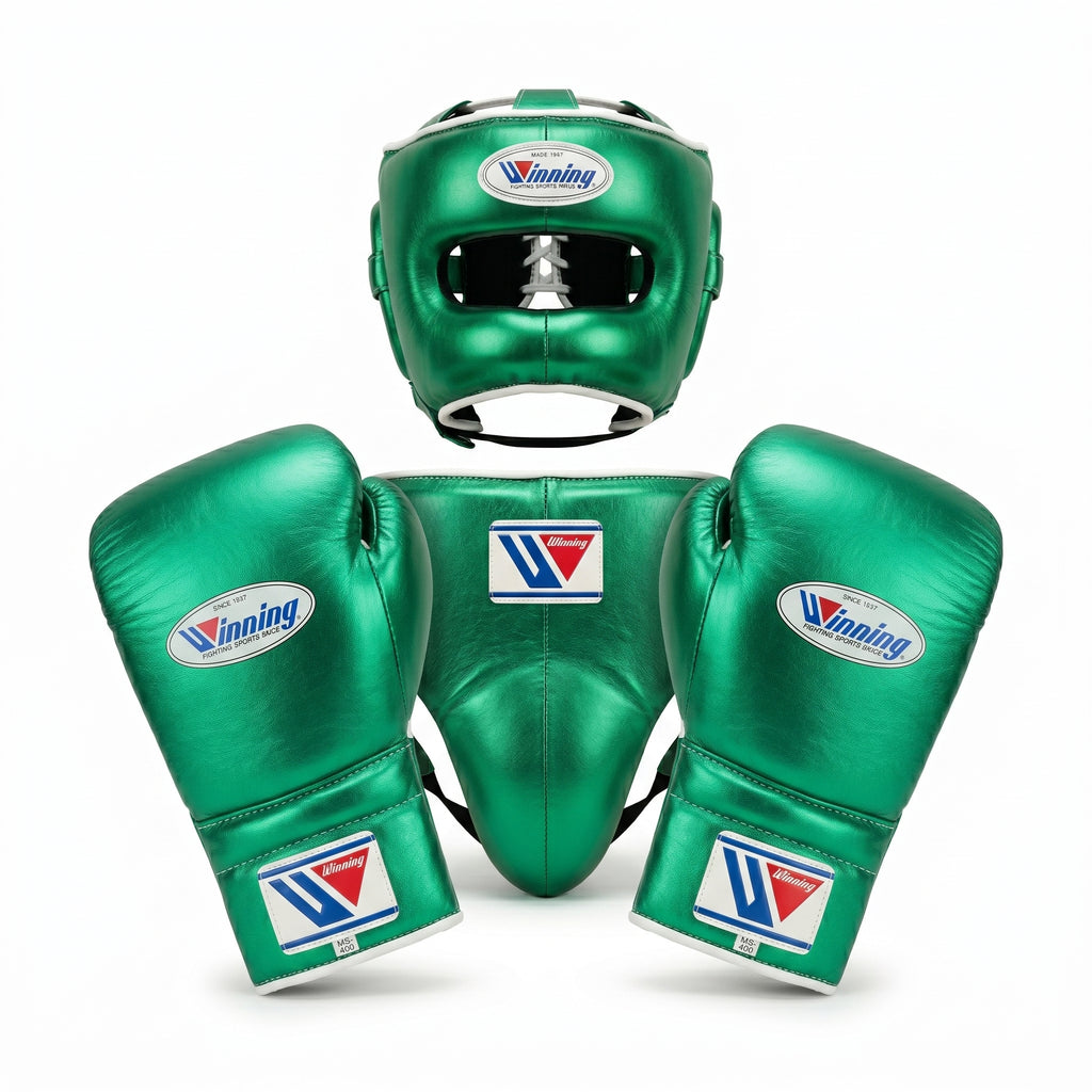 Metallic Green Handmade Boxing Sparring Kit – Winning Premium Quality