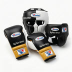 Black & Gold Handmade Boxing Sparring Kit – Winning Premium Quality | Personalise Your Name
