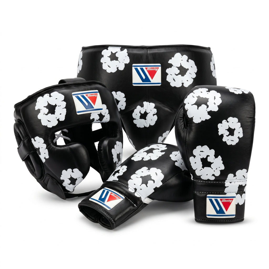 Black Floral Wreath Edition Boxing Sparring Kit – Winning Premium Quality | Limited Edition