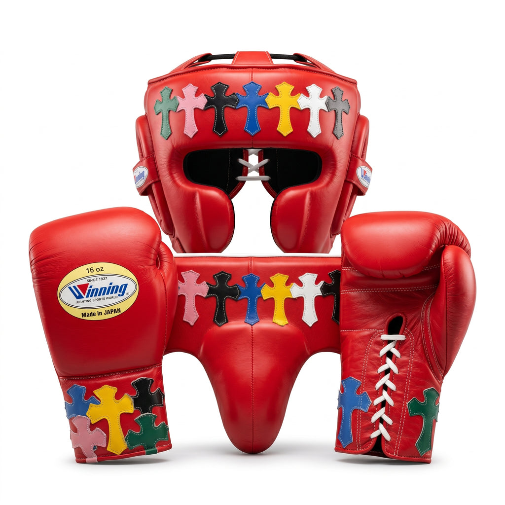 Red Cross Edition Handmade Boxing Sparring Kit – Winning Premium Quality | Limited Edition