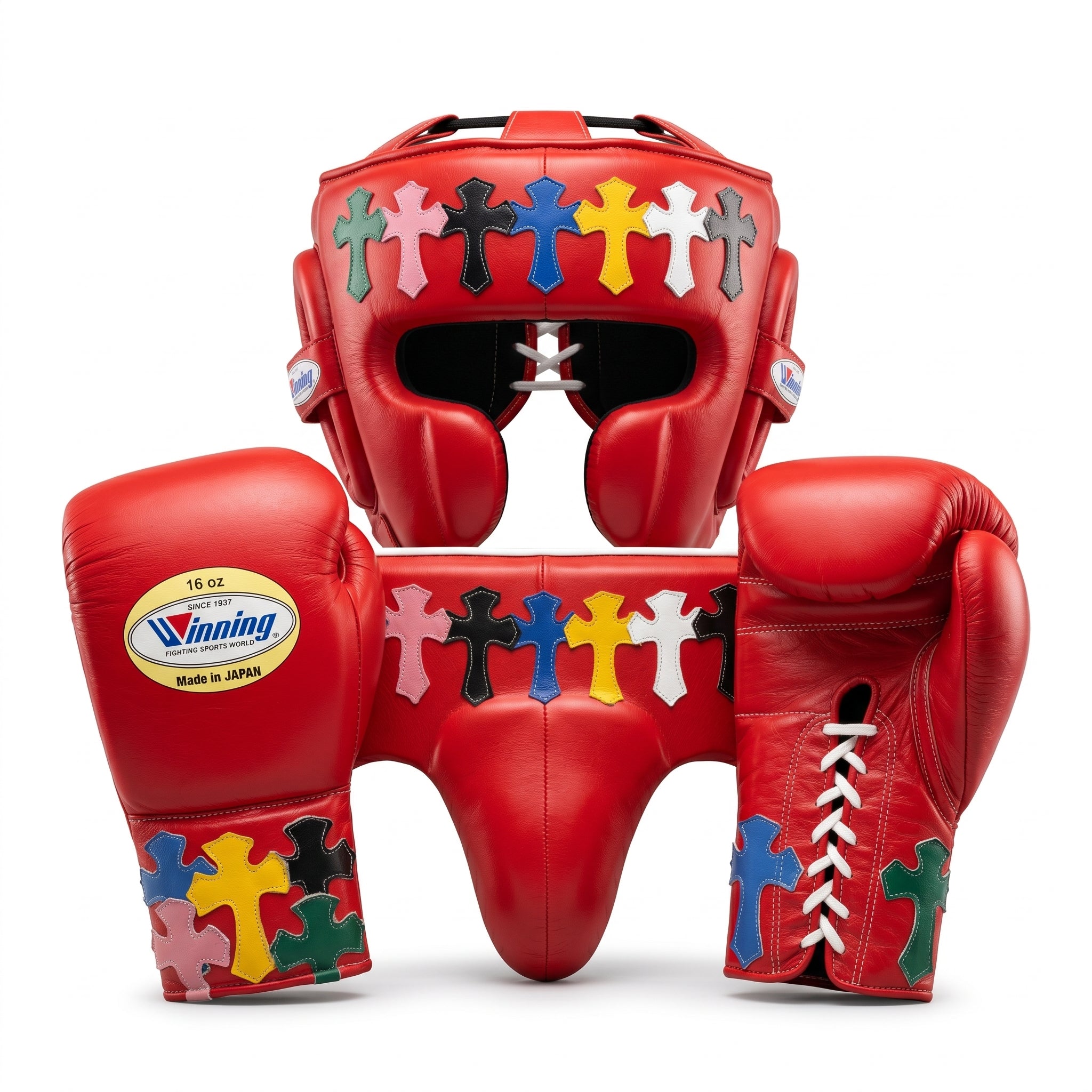 Red Cross Edition Handmade Boxing Sparring Kit – Winning Premium Quality | Limited Edition