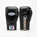 Winning Black Boxing Gloves – Lace-Up