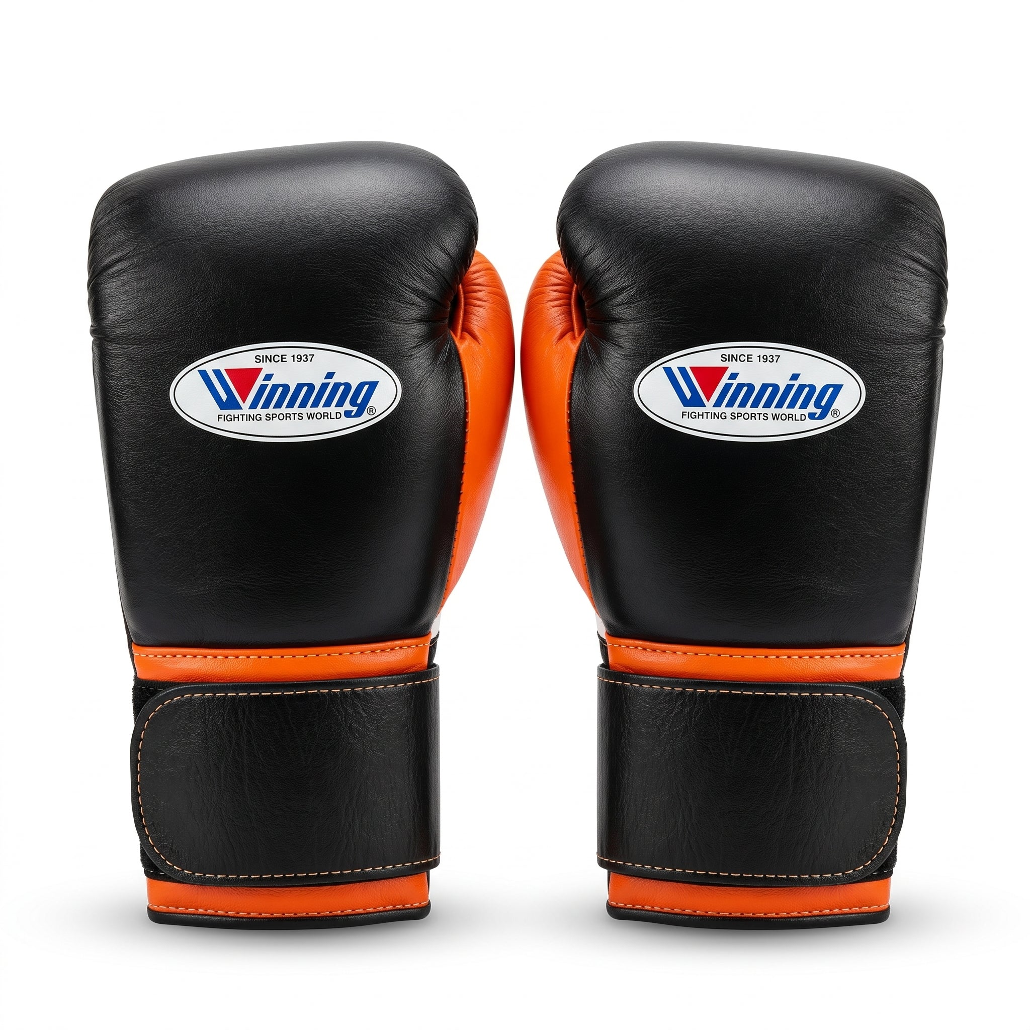 Winning Black & Orange Boxing Gloves – Velcro