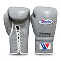 Winning x Tedshe Boxing Gloves – Grey Lace-Up (Custom Edition)
