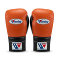 Winning Boxing Gloves – Orange/Black Lace-Up