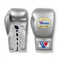 Winning Boxing Gloves – Official Silver Metallic Lace-Up