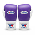 Winning Boxing Gloves – Purple/White Lace-Up