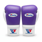 Winning Boxing Gloves – Purple/White Lace-Up