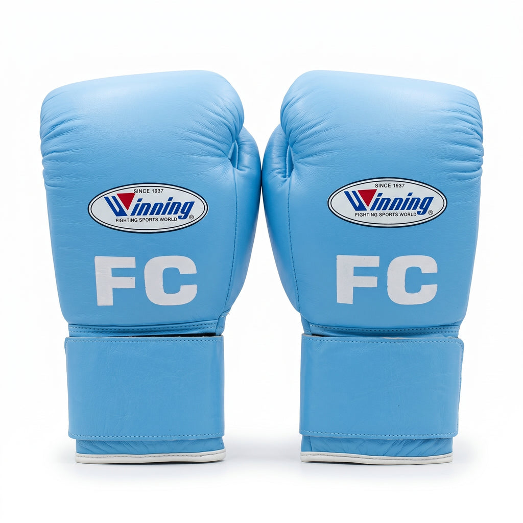 Winning Boxing Gloves – Sky Blue Velcro