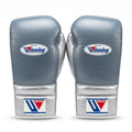 Winning Boxing Gloves – Steel Blue/Silver Velcro
