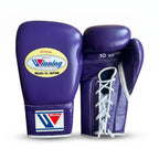 Winning Boxing Gloves – Purple Lace-Up (Official)