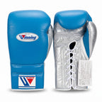 Winning Boxing Gloves – Royal Blue/Silver Lace-Up