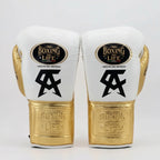 No Boxing No Life x Canelo Álvarez Boxing Gloves – White/Gold Lace-Up