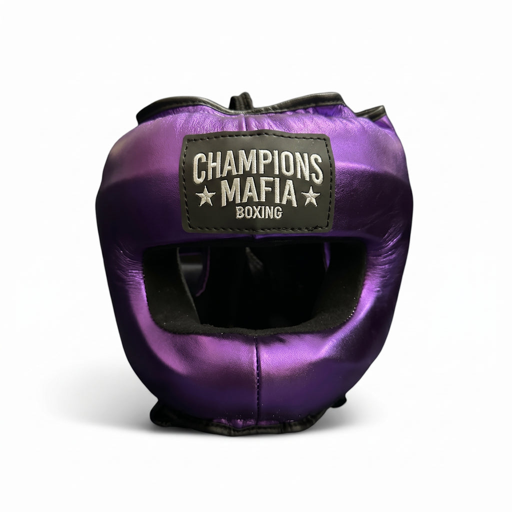 Champions Mafia Boxing Head Guard – Purple Metallic