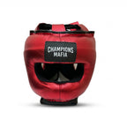 Champions Mafia Boxing Head Guard – Red Metallic