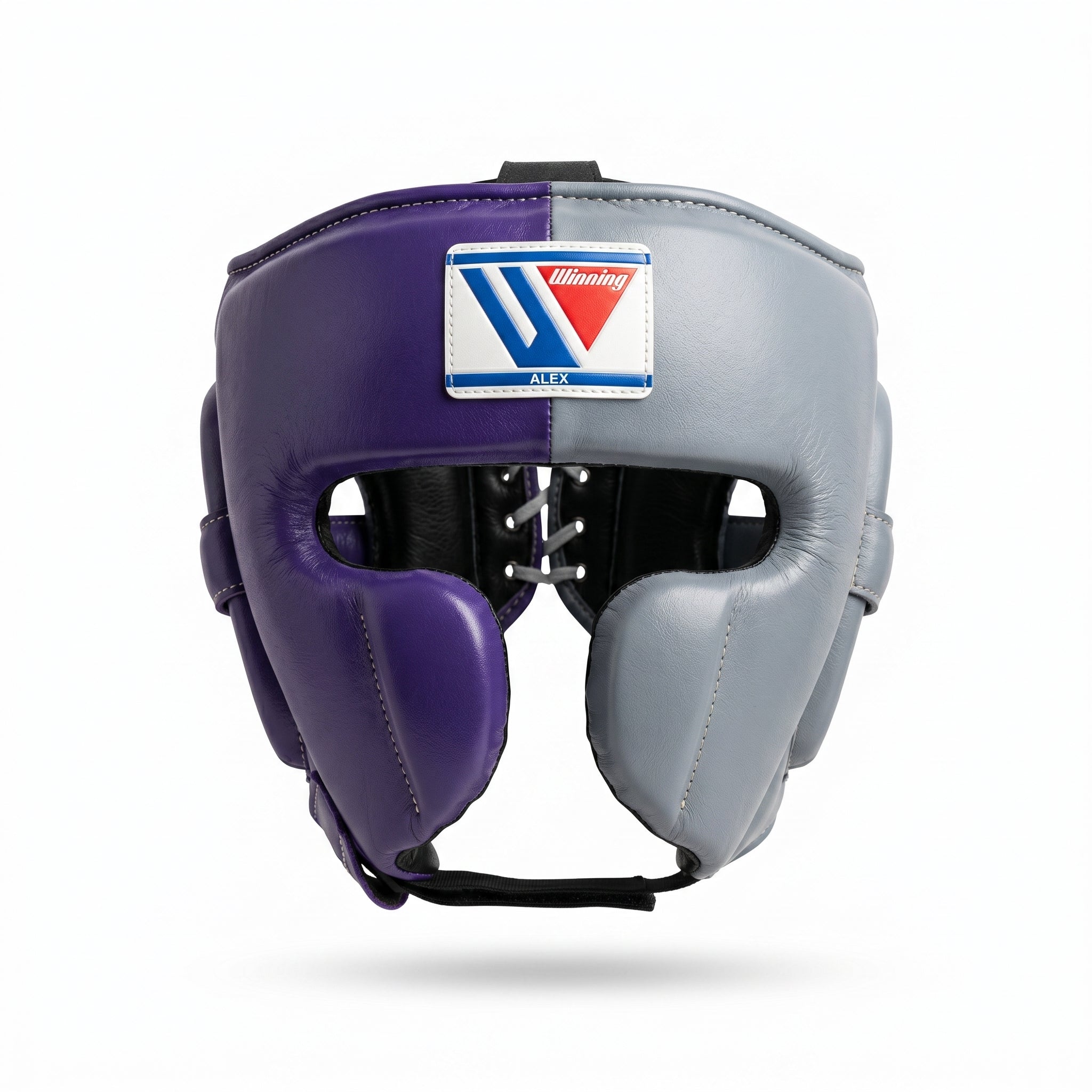 Winning Pro Head Guard – Purple & Grey