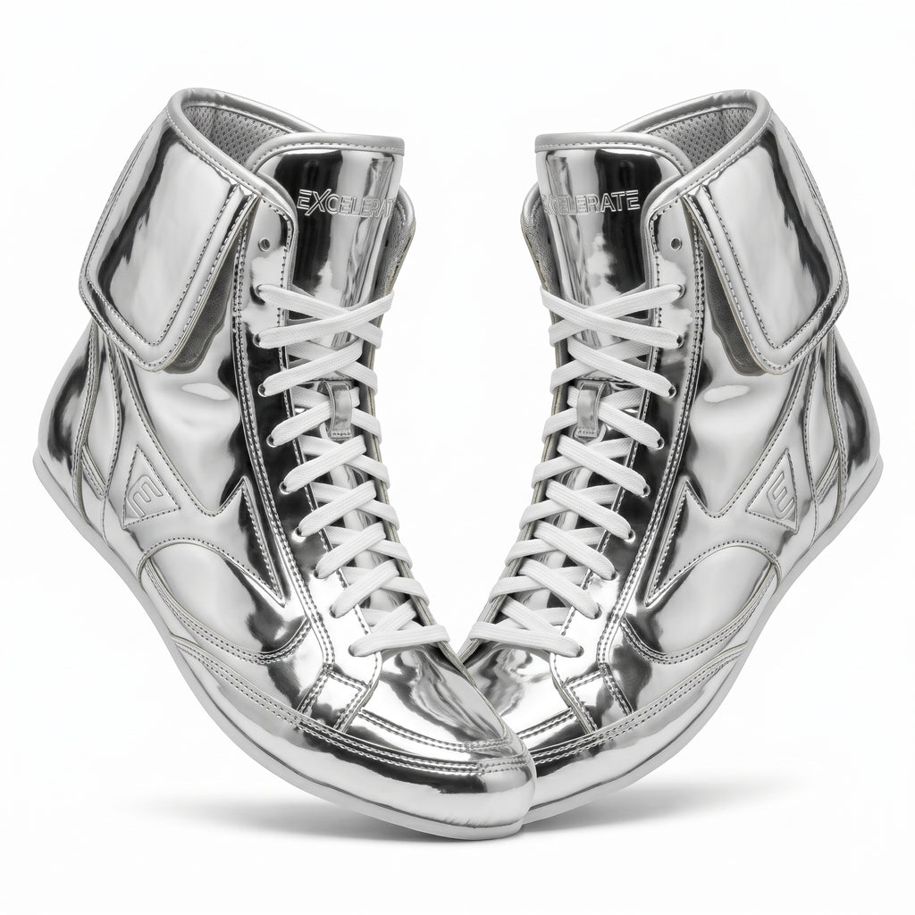 Excelerate Performance Boxing Boots – Silver