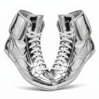 Excelerate Performance Boxing Boots – Silver