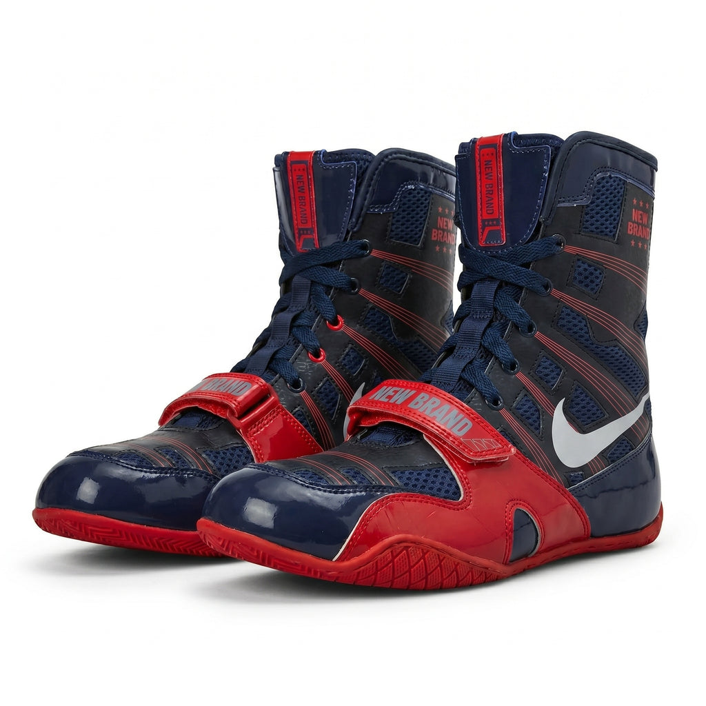 New Brand Pro Boxing Boot – Navy/Red